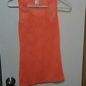 Neon orange tank top