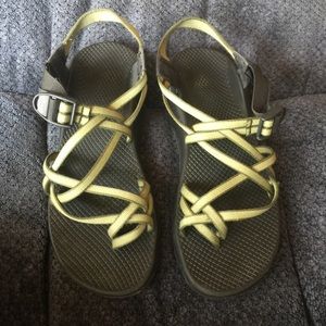 Women's Chacos Zx2 grey and green sandal