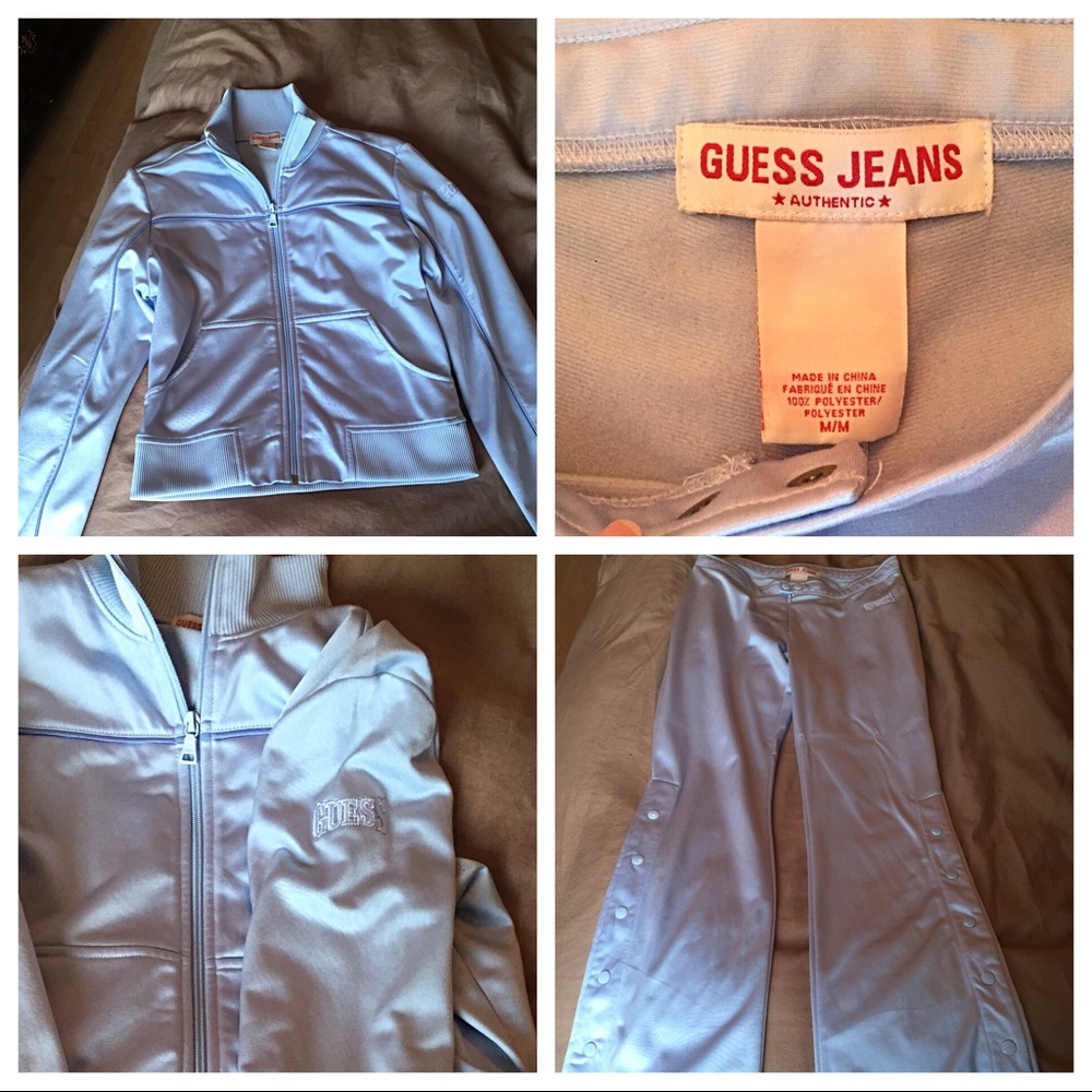 Guess light blue tracksuit