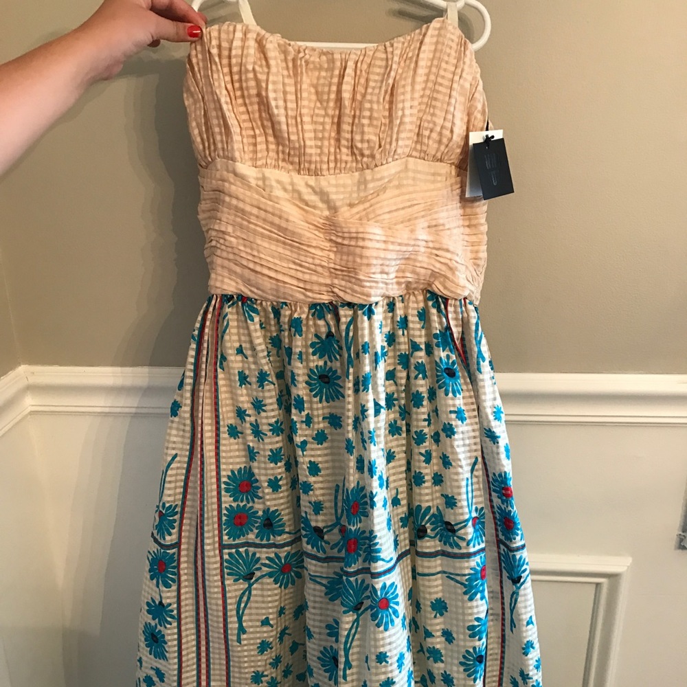 Anna Sui silk floral print dress!