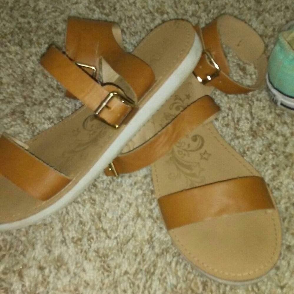 Tan sandals