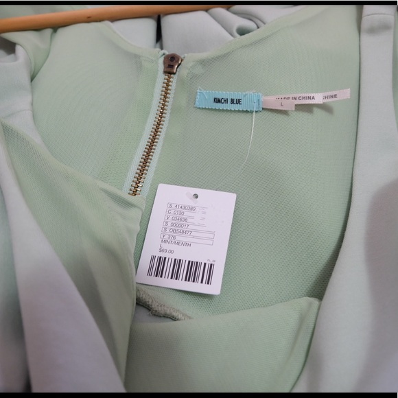 sweetheart mini sage/pastel green dress - Picture 6 of 6