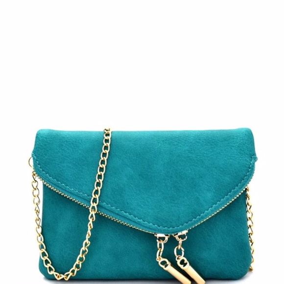 Handbags - Turquoise Clutch