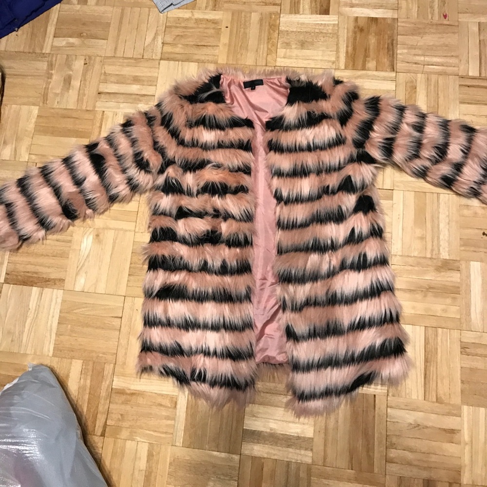Faux fur coat