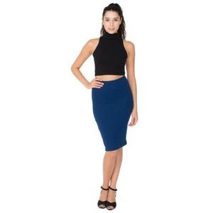 Bundle of 2 stretch AA midi pencil skirts w/slit