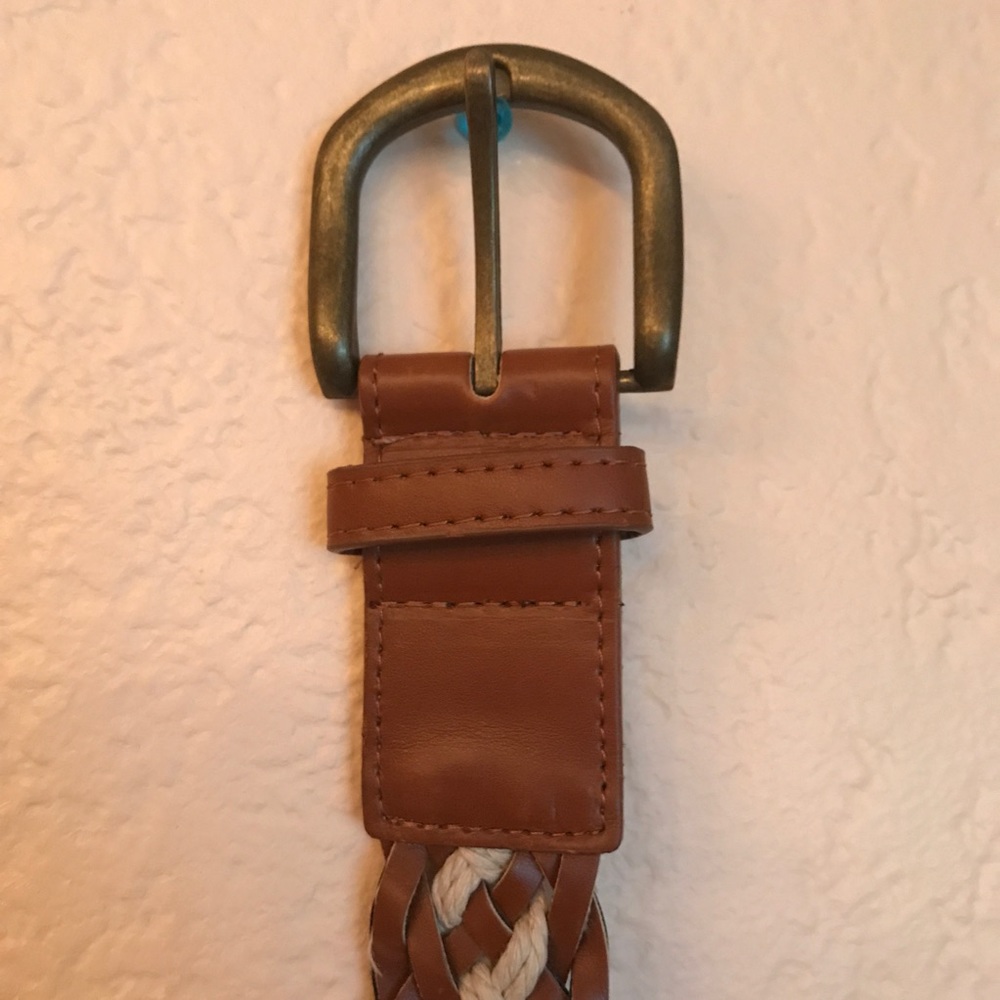 Leather & Rope Braided Belt
