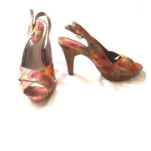 Audrey Brooke Floral Heels