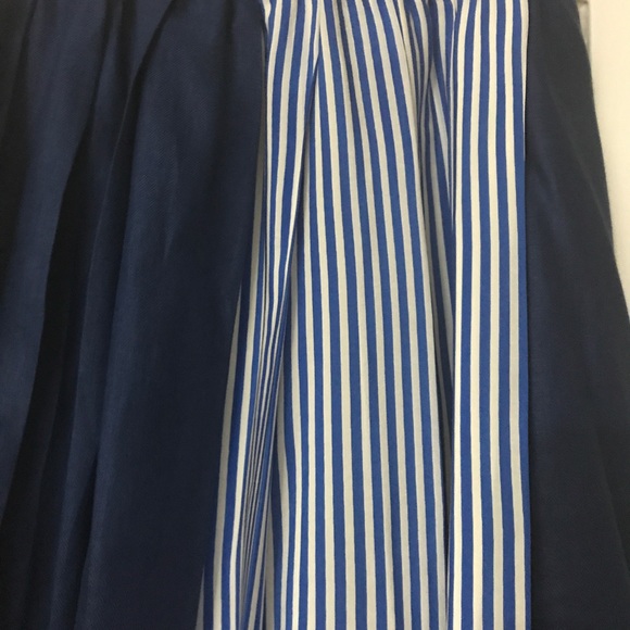 j.crew collection • stripe mix pleated midi skirt - Picture 4 of 6