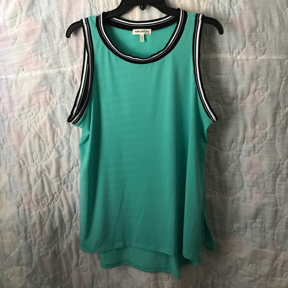 Teal Jersey Tank