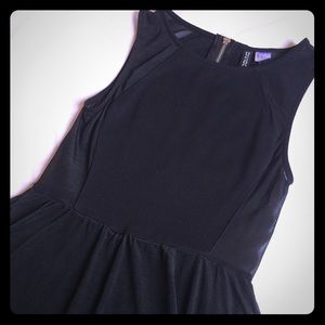 H&M Sheer Black High Low Dress