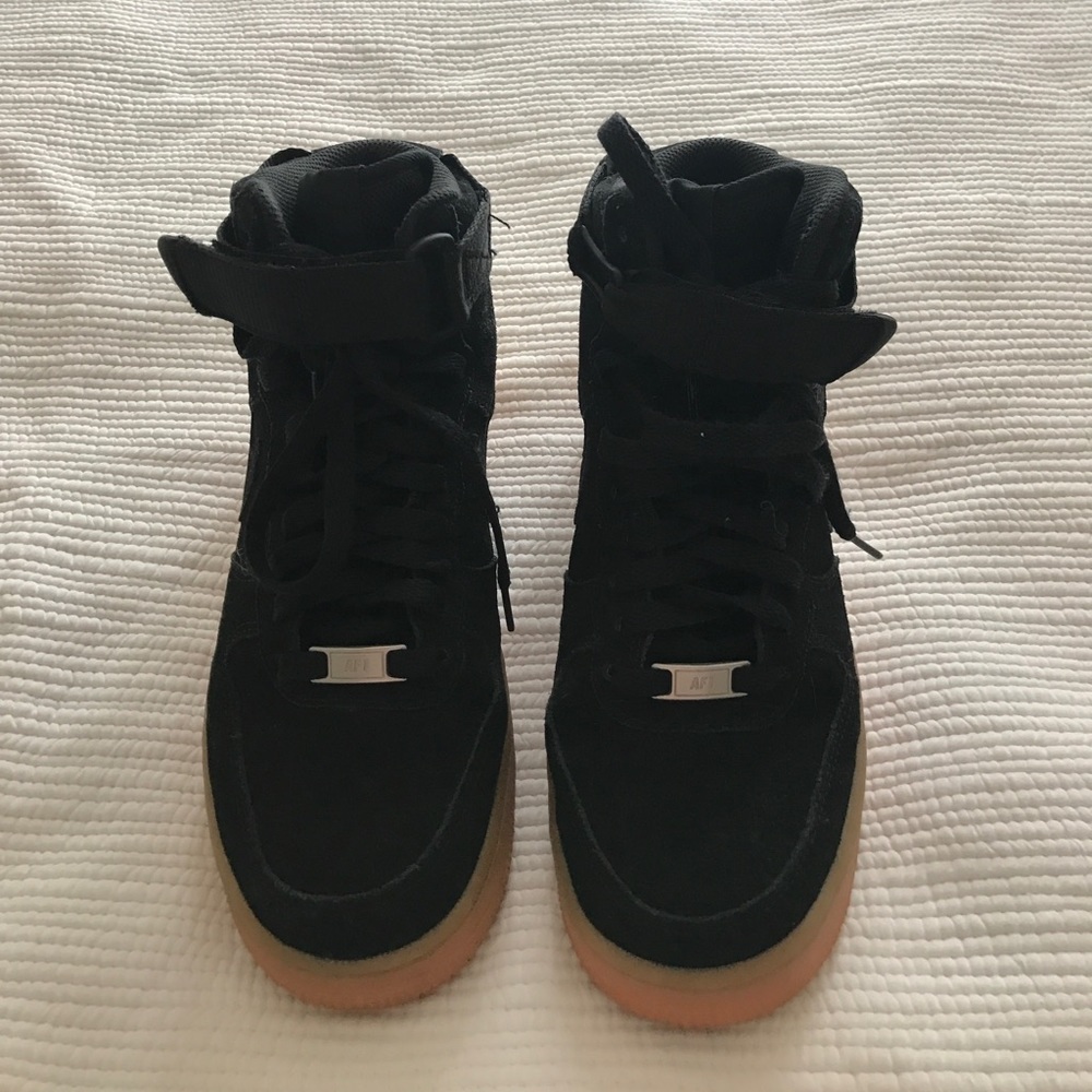 Nike Air Force 1 High Tops, Black