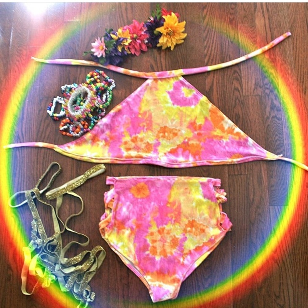 Halter top/ tank top/ tie dye