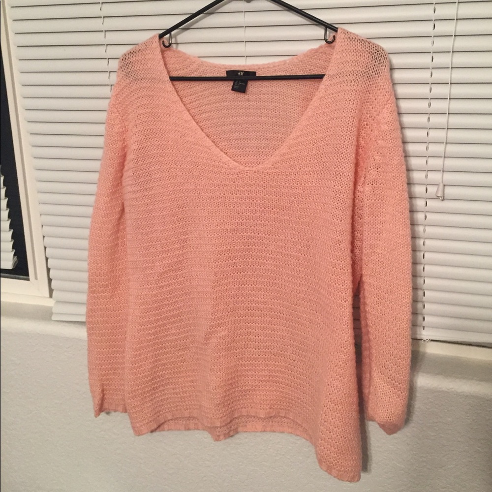 Pink knit sweater