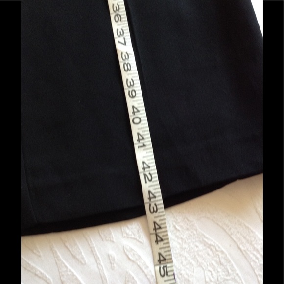 OLD MONEY VIBE NEW YORK & CO BLACK DRESS BELL BOTTOM PANTS 4 TALL - Picture 4 of 6