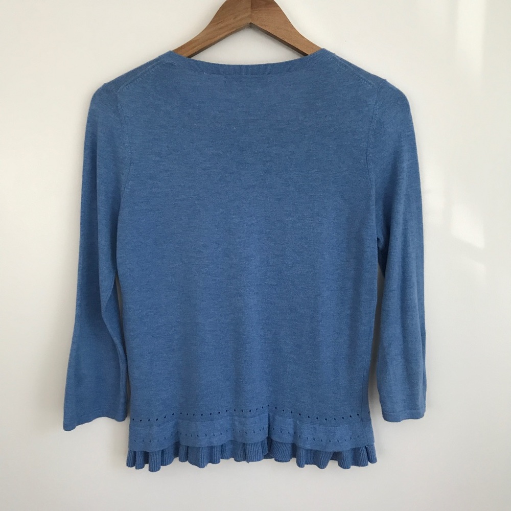 Blue Banana Republic Ruffle Hem Cardigan - Picture 3 of 7