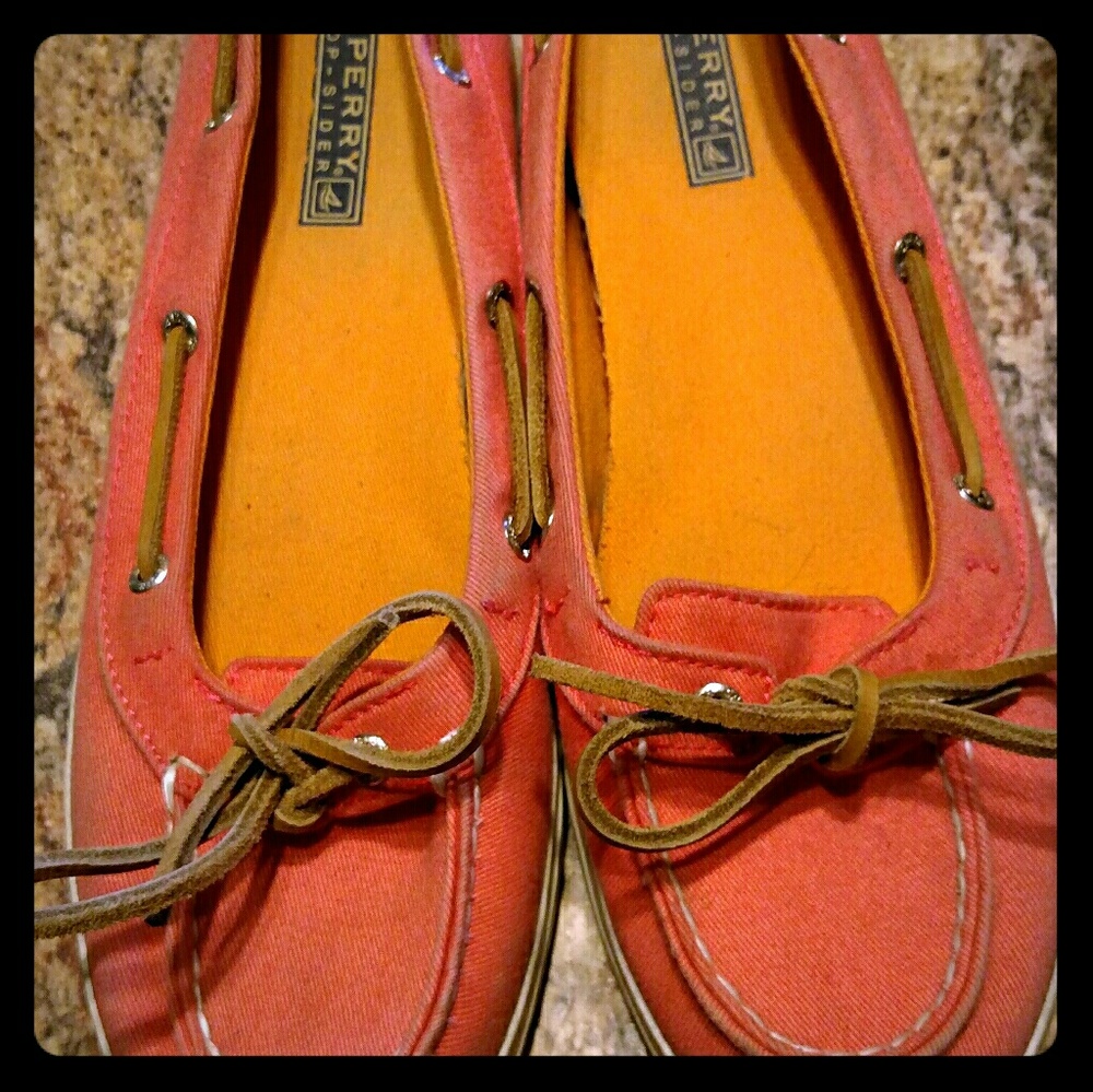 Sperry Top-sider  Pink/Orange sz 9m