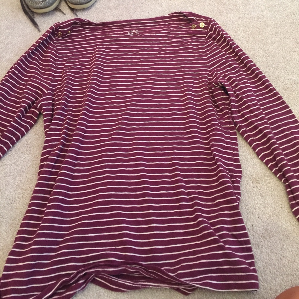 Jcrew maroon women's painter tee
