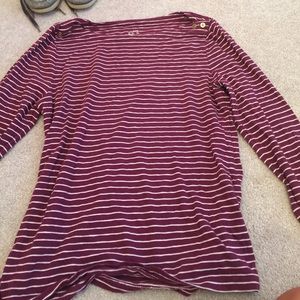 Jcrew maroon women's painter tee