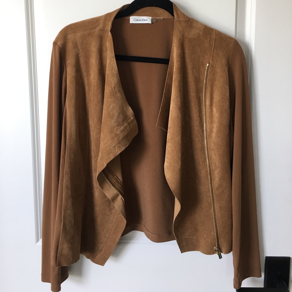 Calvin Klein suede jacket