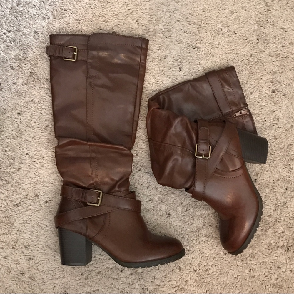 Brown Leather Boots