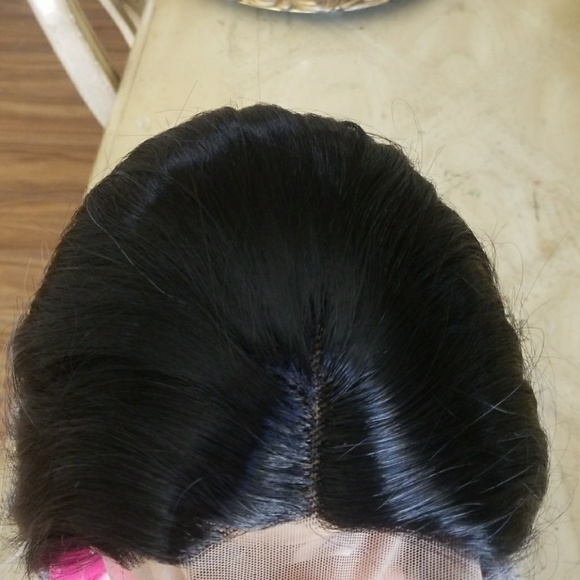 Ombre Black Gray Beauty Lacefront Wig main image 5