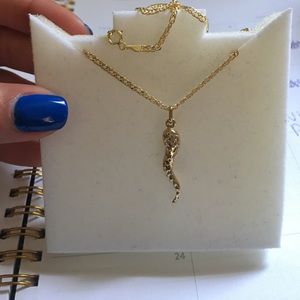 Womans gold Italian necklace