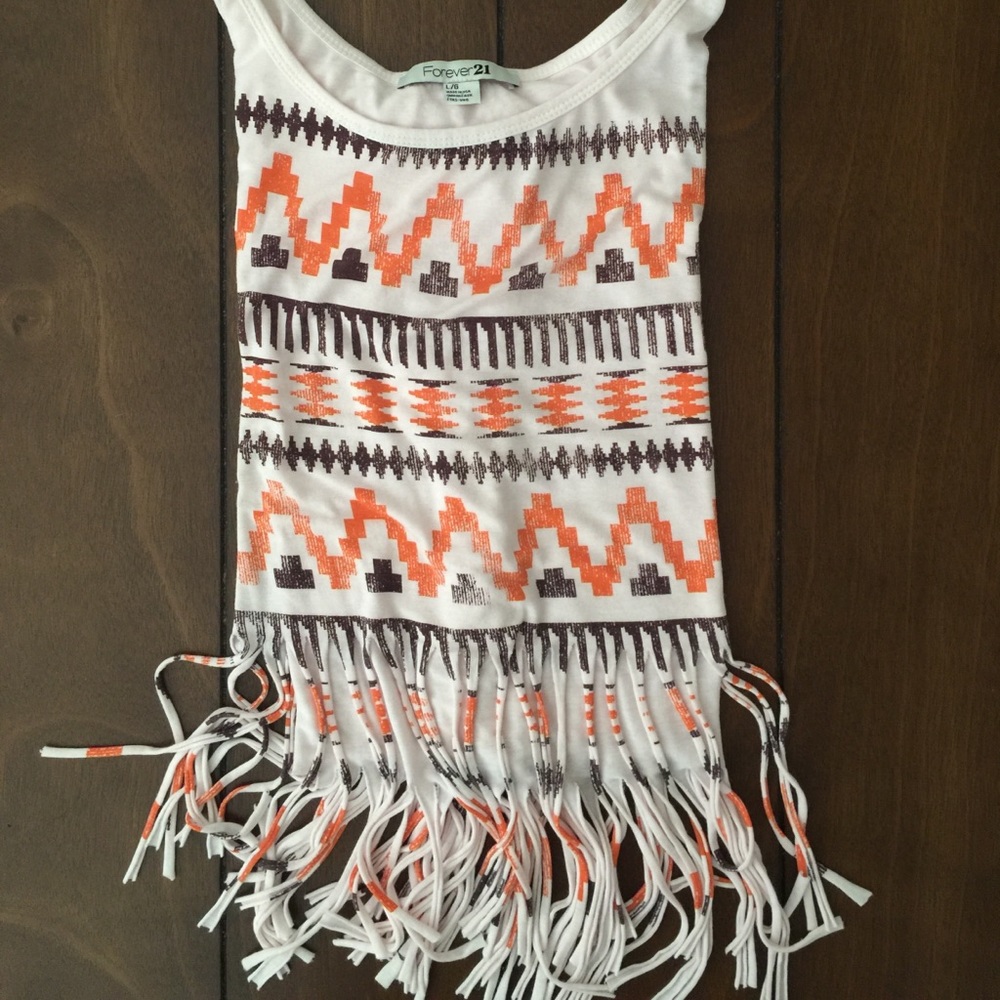 Forever21 Lightweight Fringe Top