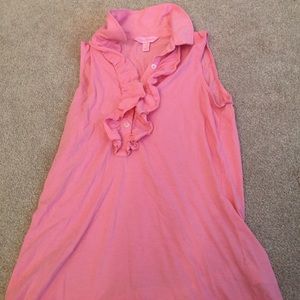 Lilly Pulitzer ruffle tank top