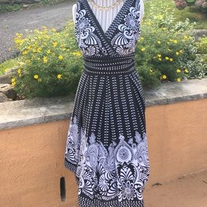 Amanda Smith fit and flare 💯 % cotton dress lined