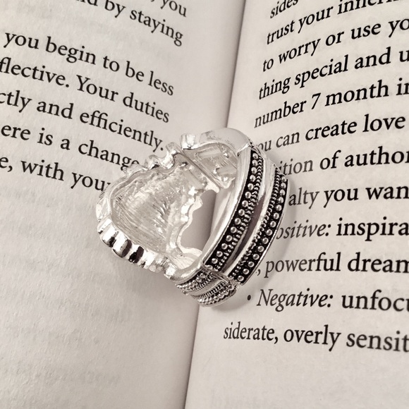 Inspirational Silver Tone Ring-LAST ONE - Picture 2 of 5