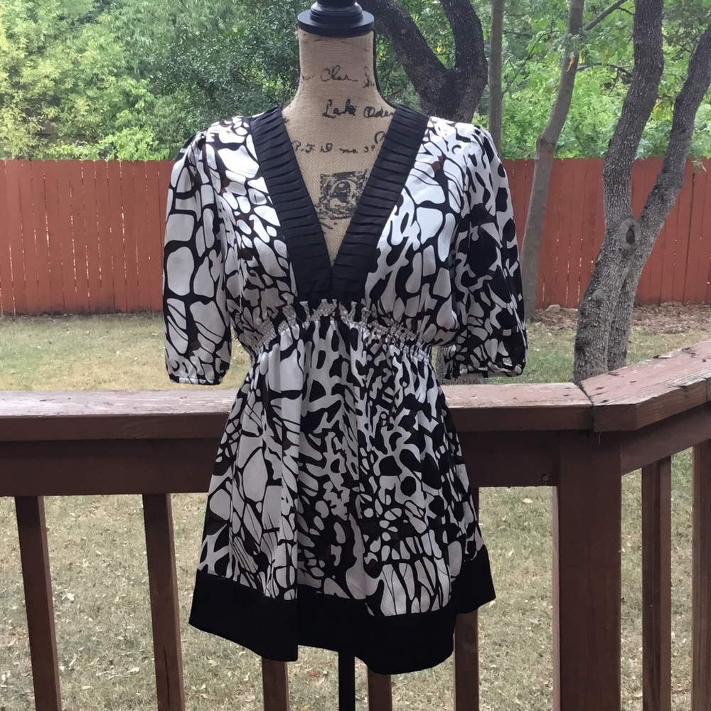 Deep v neck Blouse