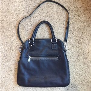 Talbots black genuine leather handbag