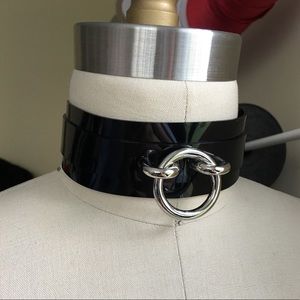 Authentic Creepyyeha OH Black Vinyl Choker