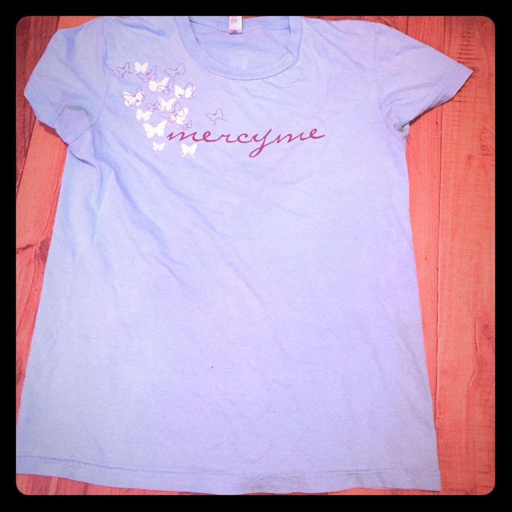 Mercy Me Blue Shirt
