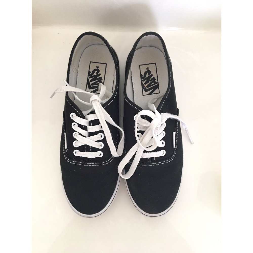 Black and White Low Top Vans