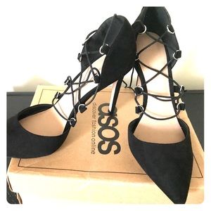 ASOS Black Strappy Heels