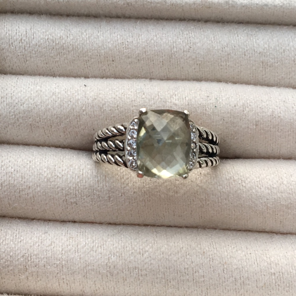 🔥SALE David Yurman Prasiolite Petite Wheaton Ring - Picture 2 of 7