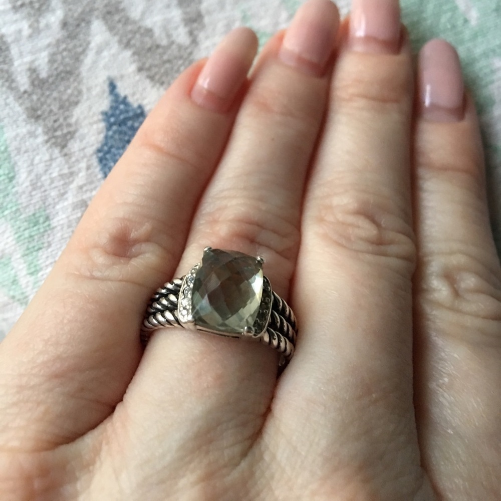 🔥SALE David Yurman Prasiolite Petite Wheaton Ring - Picture 5 of 7