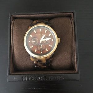 Michael Kors Tortoise Shell Watch -- new