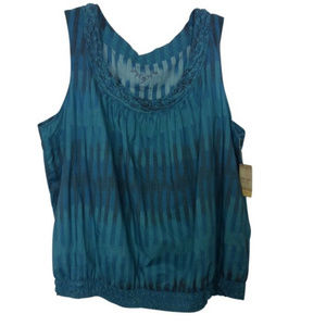 Sonoma Top Blue Printed 2x