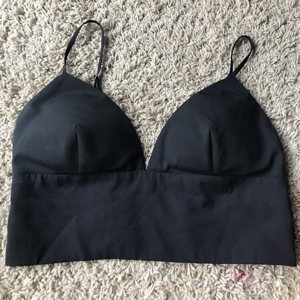 Bebe crop top in black size small, gently worn