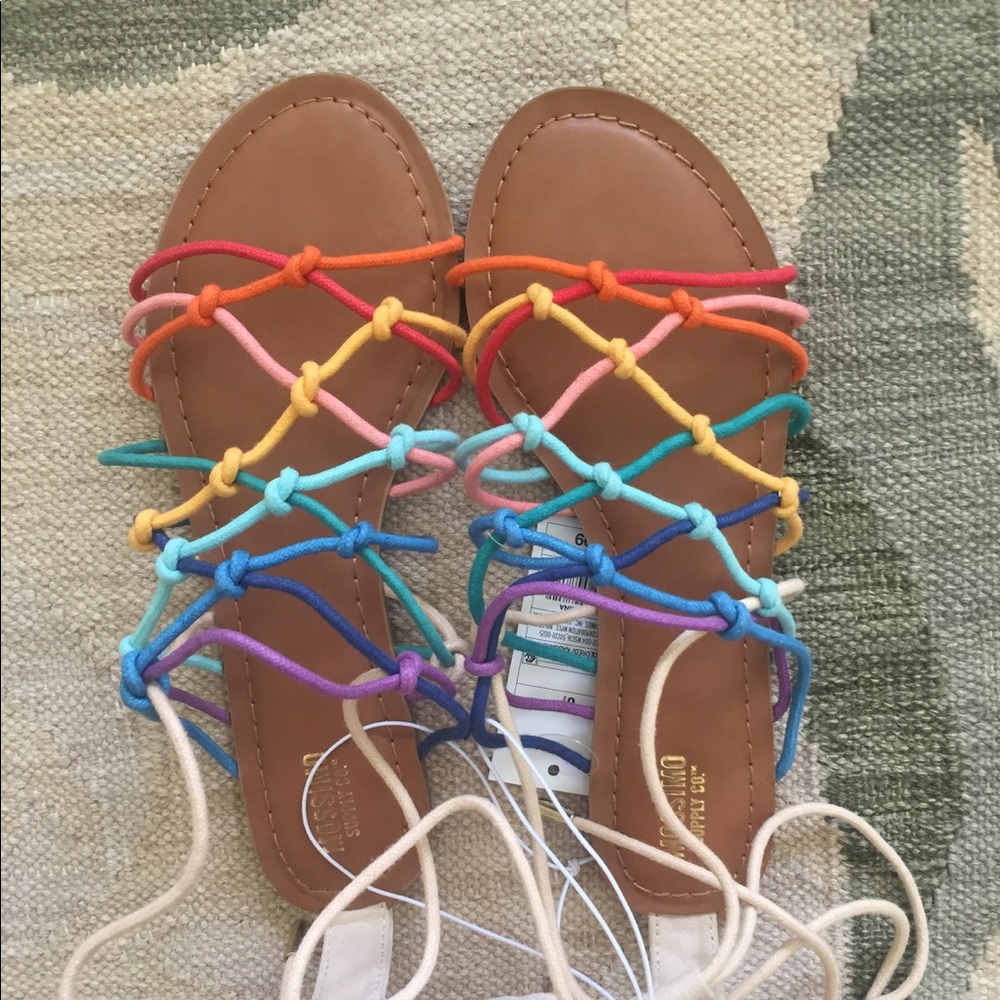 Mossimo supply co. RAINBOW SANDALS