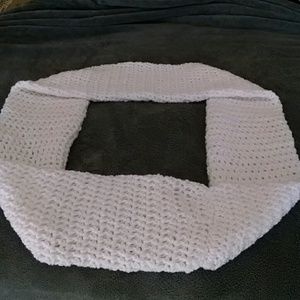 Hand crochet infinity scarf double wrap