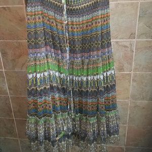 Bohemian, boho hippy long skirt. Size XL