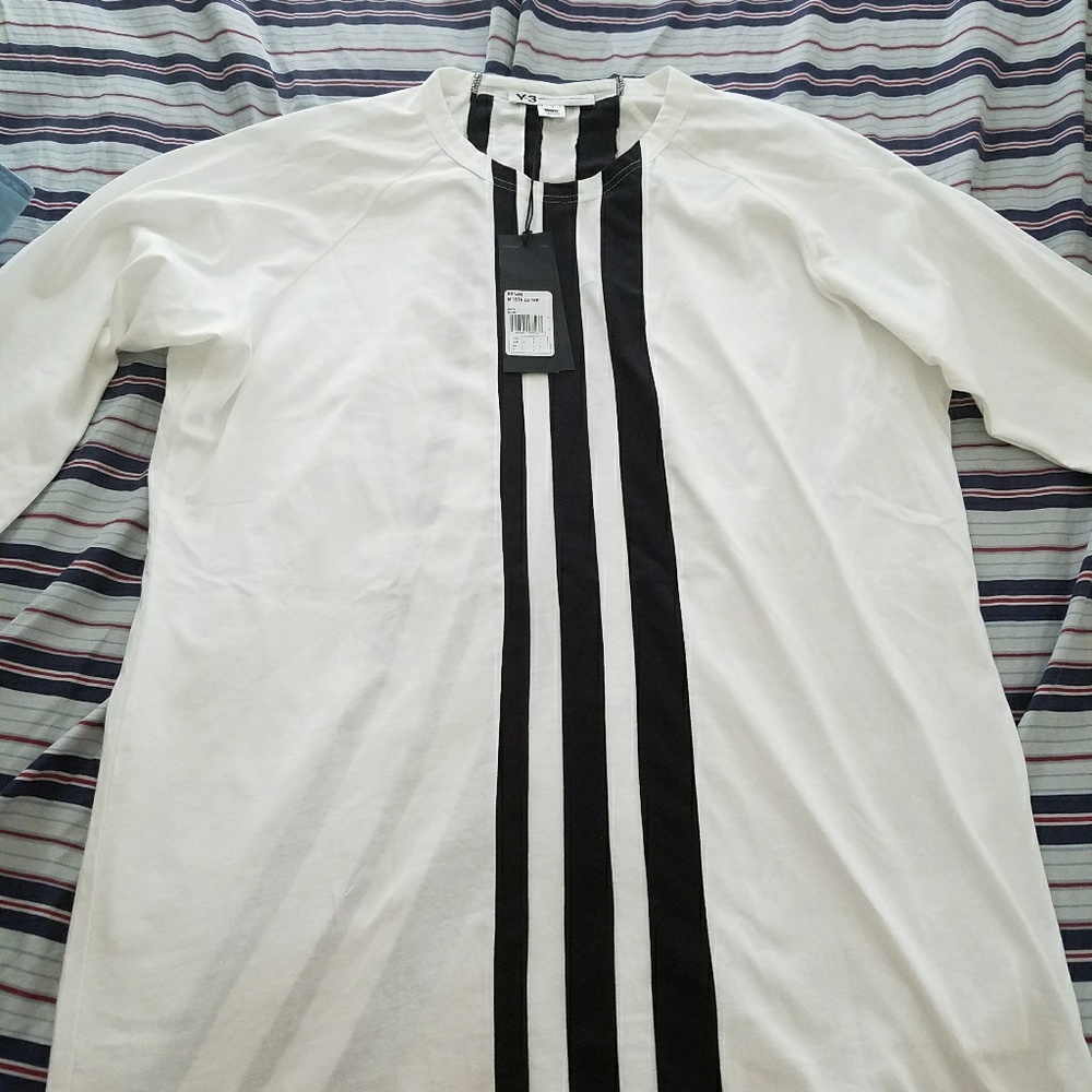 Y-3 Adidas Striped Longsleeve