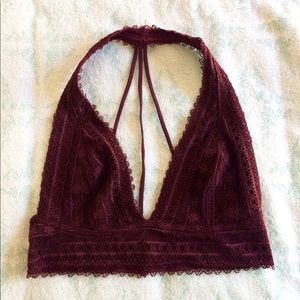 Out from Under Strappy Back Halter Bra Size Small