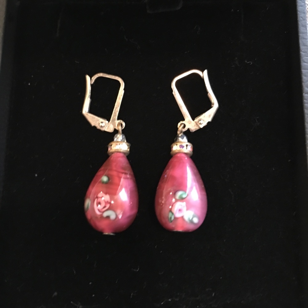 Red earrings