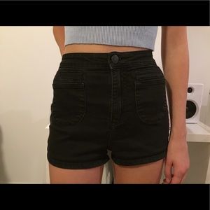 Urban Outfitters black high waisted shorts