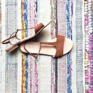 LOFT T-Strap Sandals