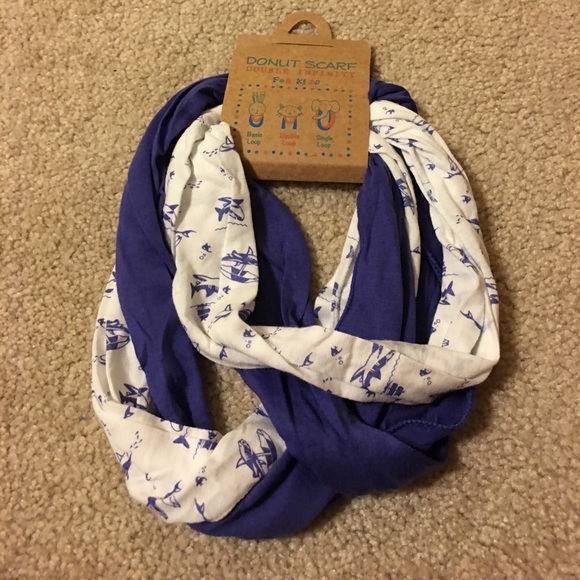  new double infinity donut scarf for kids shark - Picture 2 of 4